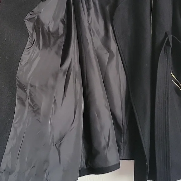 Michael Kors Black Wool Coat NWT 1x - Picture 8 of 11